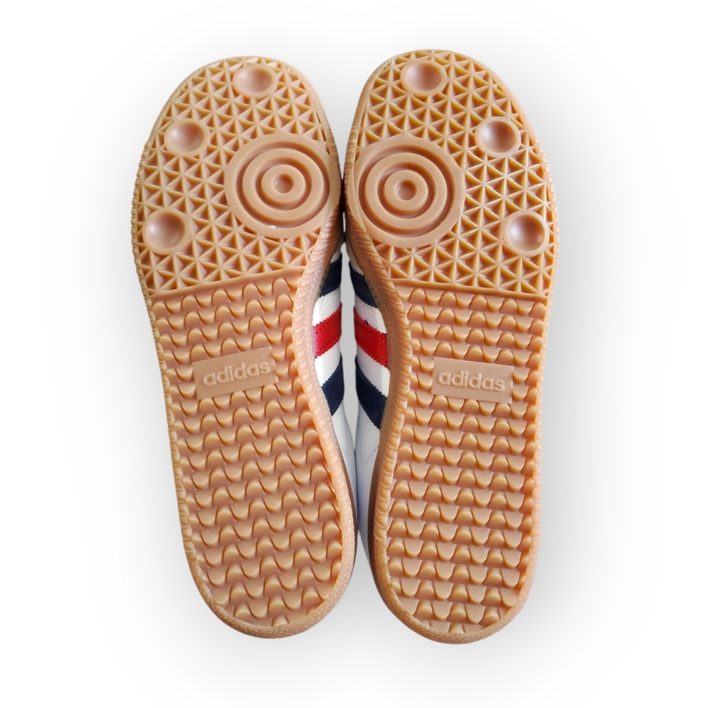 Sporty & Rich x Samba OG 'USA' Blue Red White Cream Suede Mens 7.5 NO INSOLES - Picture 5 of 6